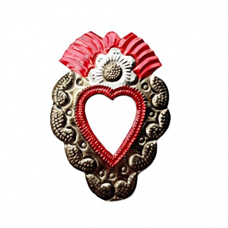 Petit miroir coeur sacré Tournesol