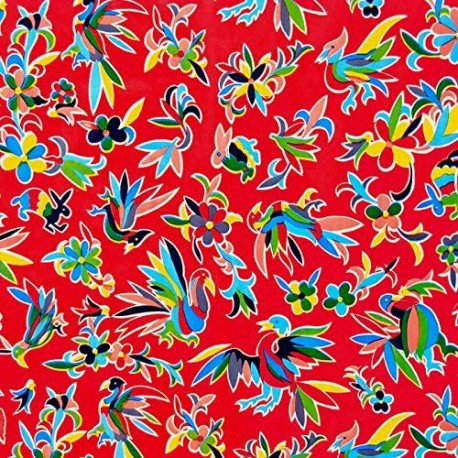 Red Otomi oilcloth