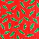 Oilcloth Chiles red - Green peppers Mexican tablecloth - Casa Frida