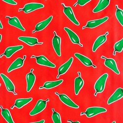 Red Chiles oilcloth