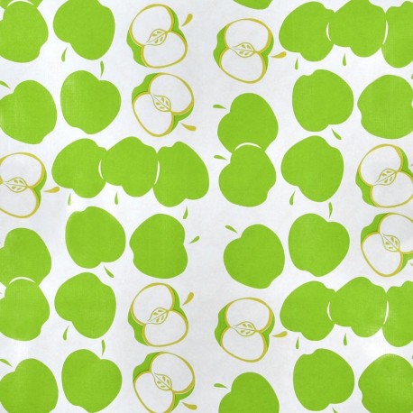 Green Manzana oilcloth