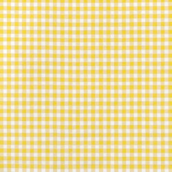 Yellow Gingham oilcloth