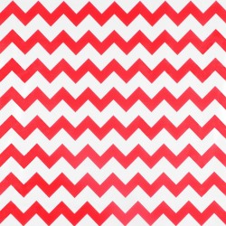 Red Zigzag oilcloth