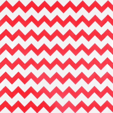 Hule Zigzag Rojo