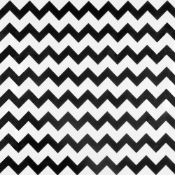Black Zigzag oilcloth