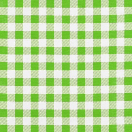 Green Check oilcloth