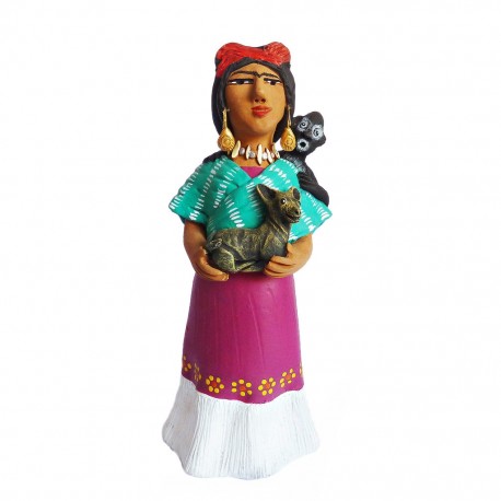 Statuette Frida con Perro