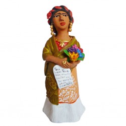 Statuette Frida con Carta