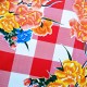 Red Claveles oilcloth