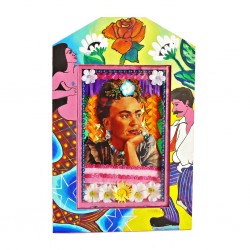 Nicho pintado Frida Loteria
