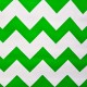 Green Zigzag oilcloth