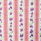 Red Gingham and flowers oilcloth