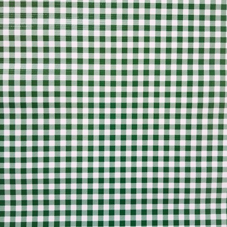 Dark green Gingham oilcloth