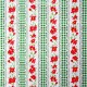 Green Gingham and flowers oilcloth