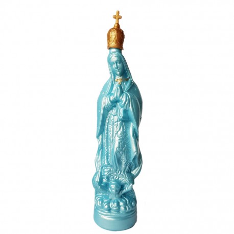 Botella Virgen de Guadalupe Azul