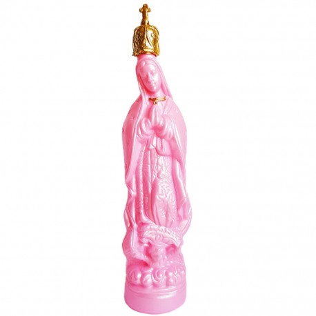 Pink Virgin of Guadalupe bottle