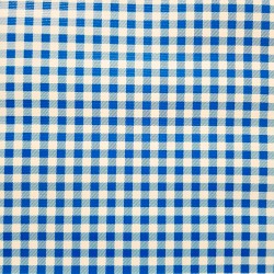 Royal blue Gingham oilcloth