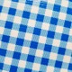 Royal blue Gingham oilcloth