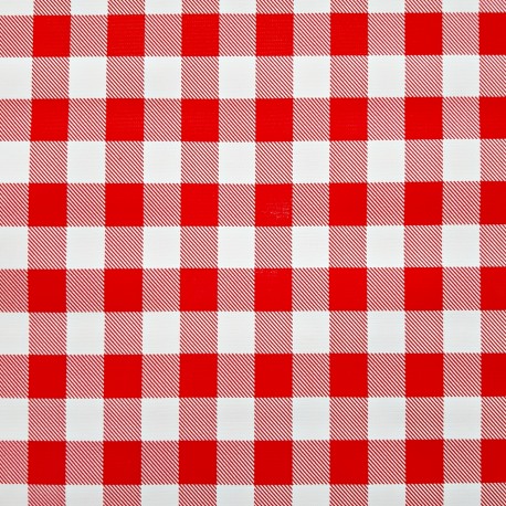 Red Check oilcloth