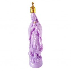 Purple Virgin of Guadalupe bottle