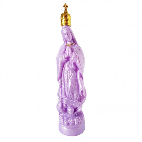 Purple Virgin of Guadalupe bottle