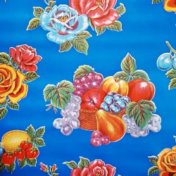 Toile cirée Limones Bleu