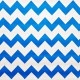 Blue Zigzag oilcloth