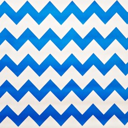 Blue Zigzag oilcloth