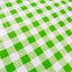 Green Gingham oilcloth