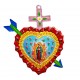 Virgin of Guadalupe painted heart