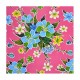 Pink Hibisco oilcloth offcut