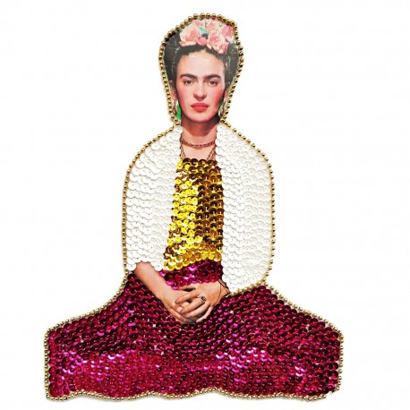 Parche lentejuelas Frida Kahlo grande