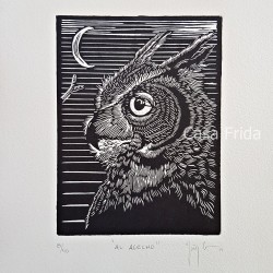 Al Acecho Linocut