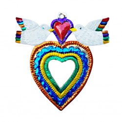 Doves Sacred heart mirror