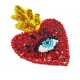 Sacred heart Sequin patch