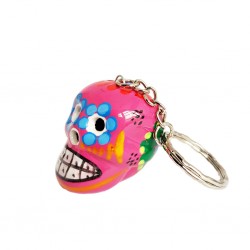 Porte-clef Calavera Rose