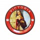 Victoria Retro pinup beer coaster