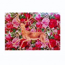 Carte postale Frida entre flores