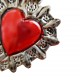 Flowery halo Tin sacred heart