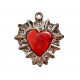 Flowery halo Tin sacred heart