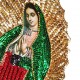 Parche lentejuelas Virgen de Guadalupe 37 cm