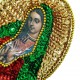 Guadalupe Oval sequin patch