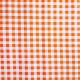 Orange Gingham oilcloth