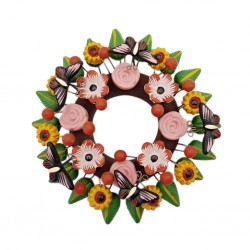 Couronne Fleurs et papillons