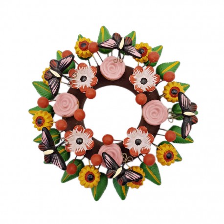 Flowers and butterflies Crown