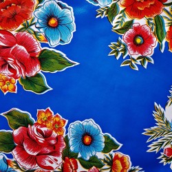 Blue Ramilletes Oilcloth roll