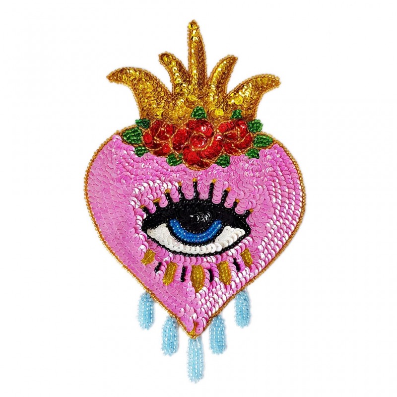 Heart Multicolor Patches – Pink Lily