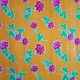 Orange Rosas oilcloth