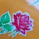 Orange Rosas oilcloth
