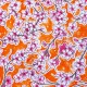 Orange Flor de cerezo oilcloth